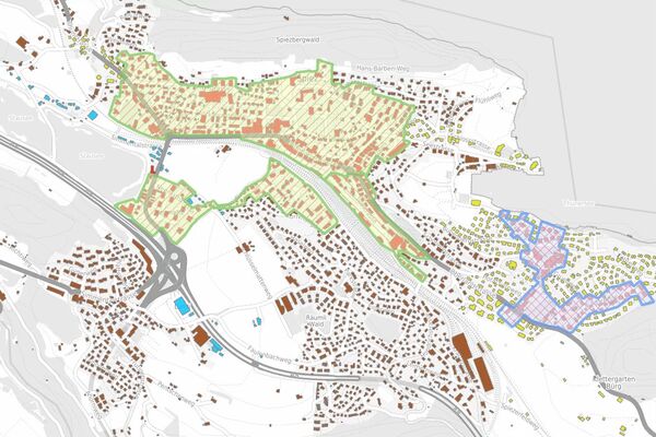 Wärmeversorgungskarte der Gemeinde Spiez