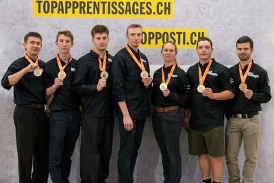 Die neuen Schweizermeister/innen in den Gebäudetechnik-Disziplinen an den Swiss Skills