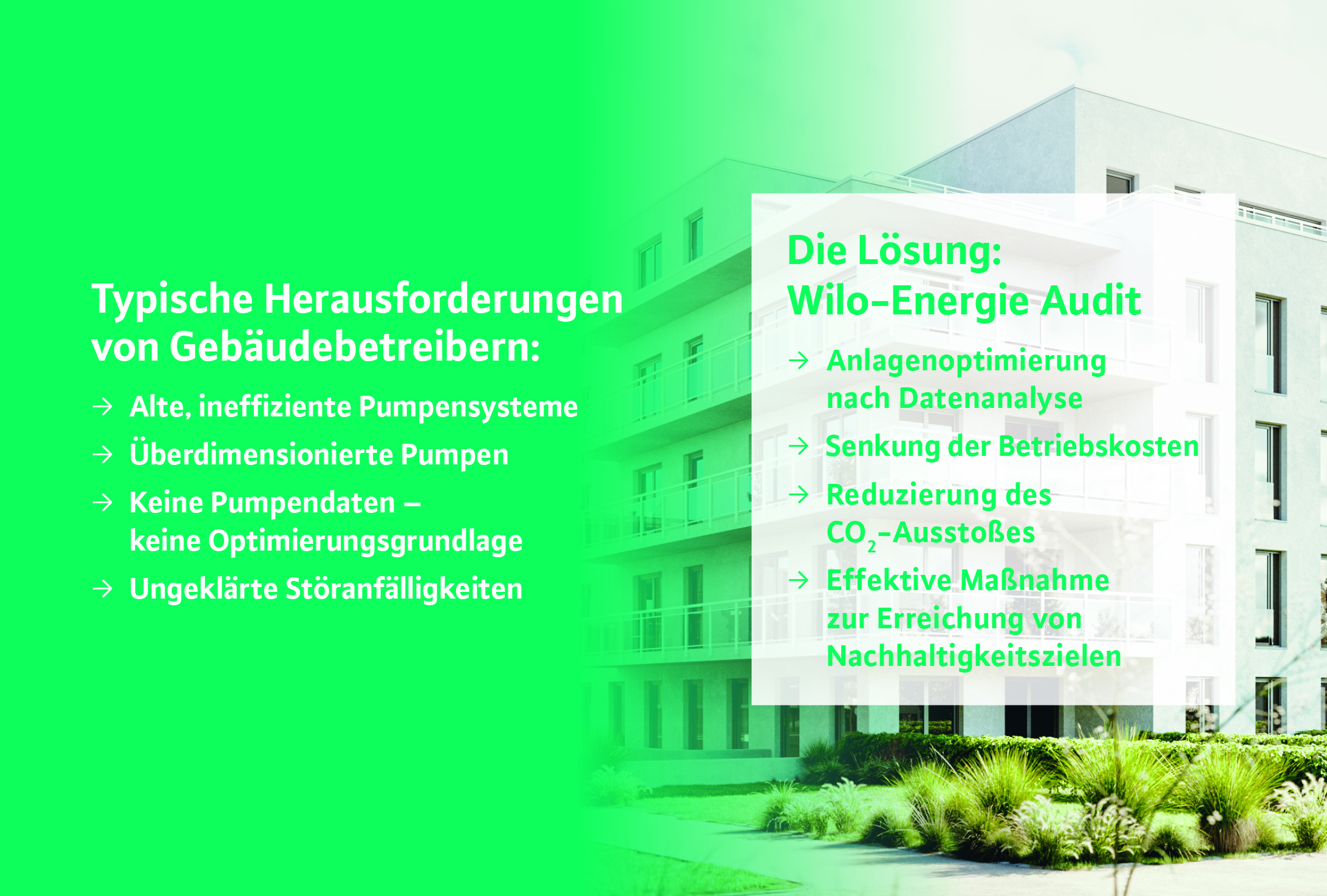 neuer Service des Wilo-Energie Audits