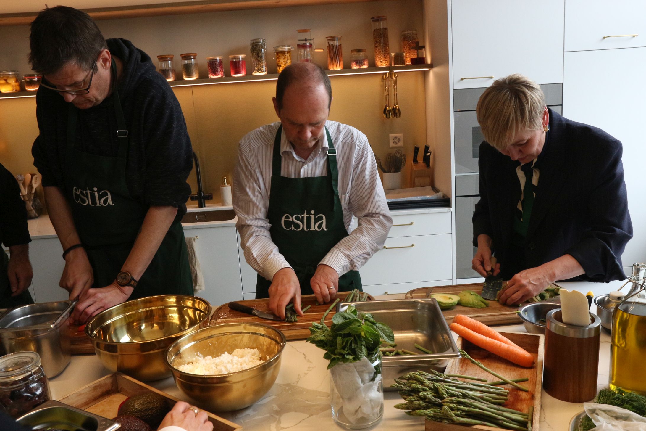 Portionieren der Lebensmittel