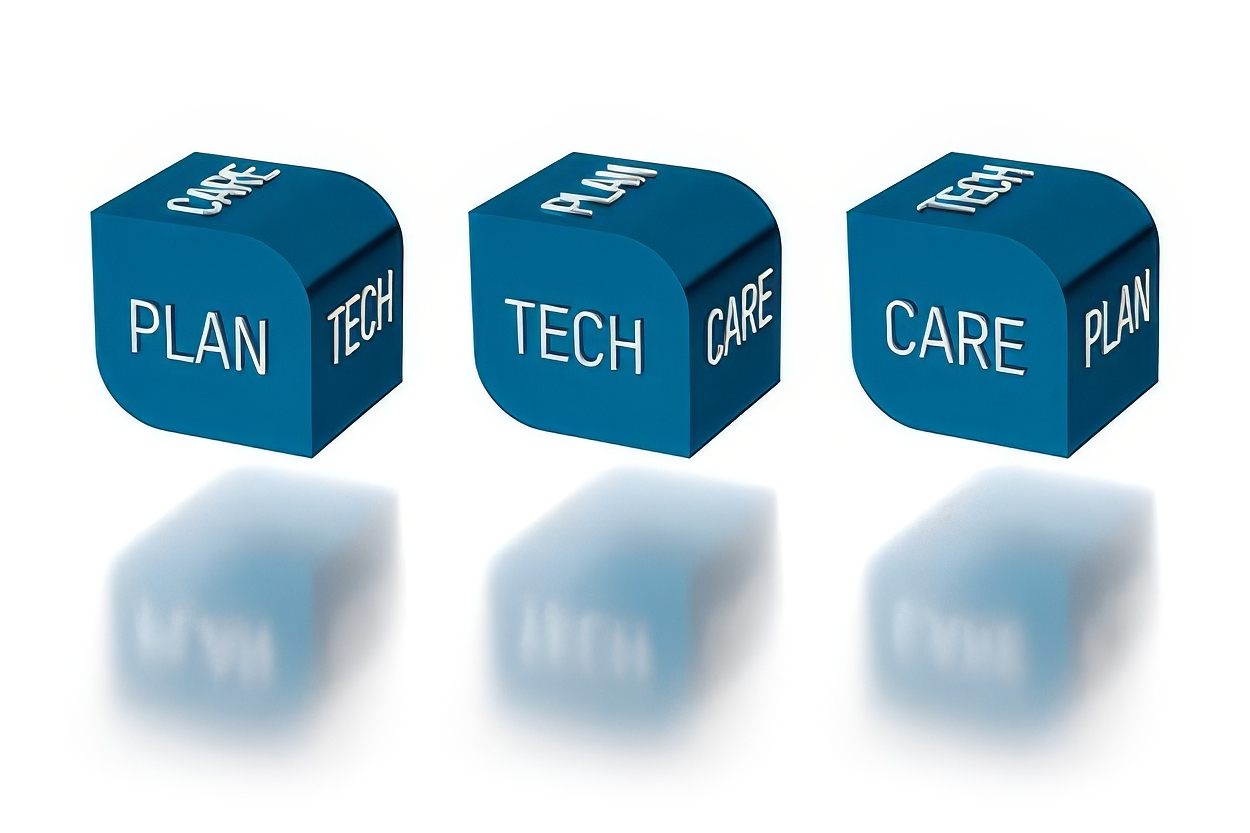 Mit dem TN Comfort System und den Segmenten Plan – Tech – Care unterstützt Taconova Planer