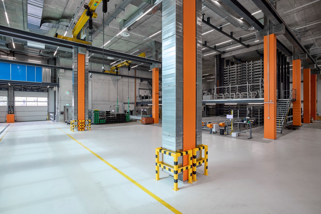 Der durchdachte Grundriss des Individualwerks ermöglicht reibungslose Ein- und Auslieferungen