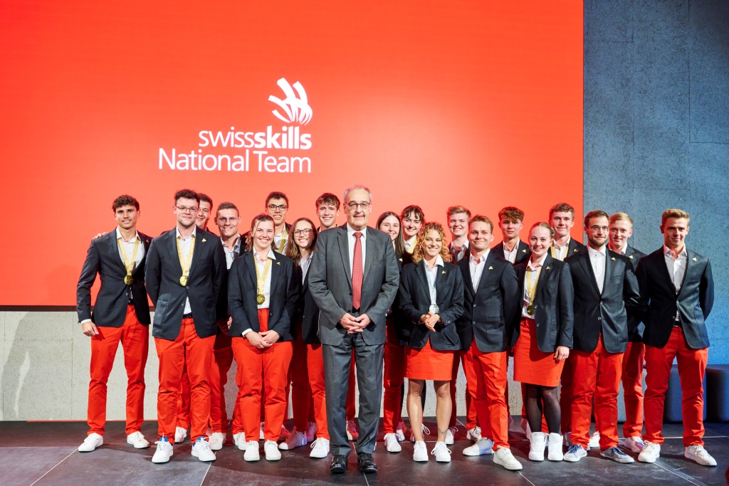 Offizieller Empfang des nationalen Teams