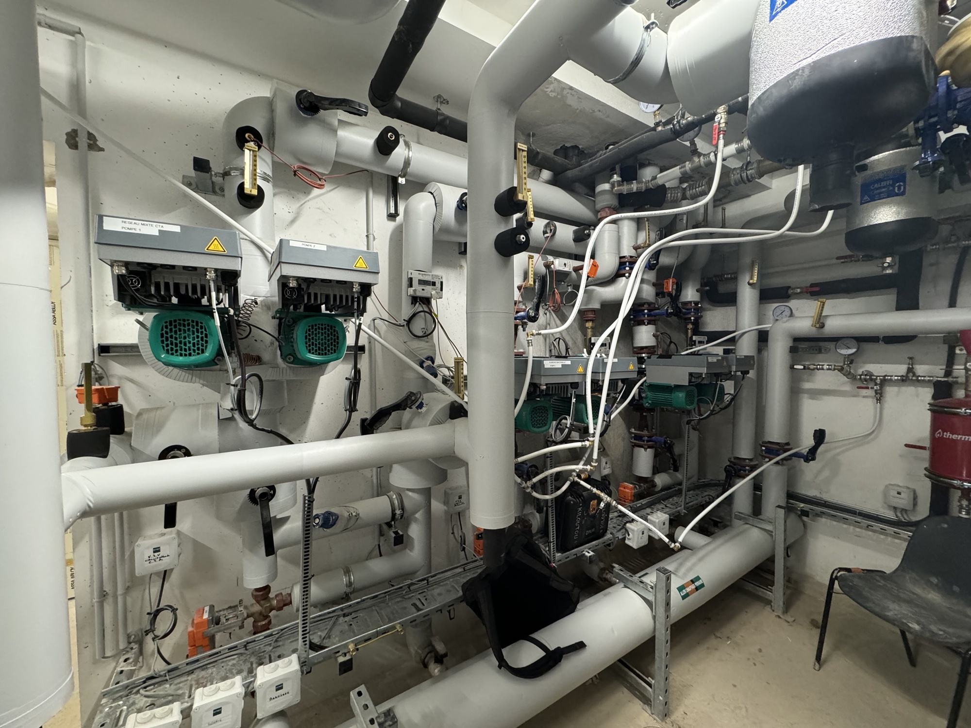 Heizanlage des Schulkomplexes